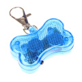 wholesale Pet Bone Shaped Led Safety Pendant Puppy Dog Light Up Tags Flasher Blinker